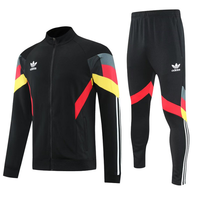 2025-2026 AD Black Soccer Training Jacket Football Jacket and Pants