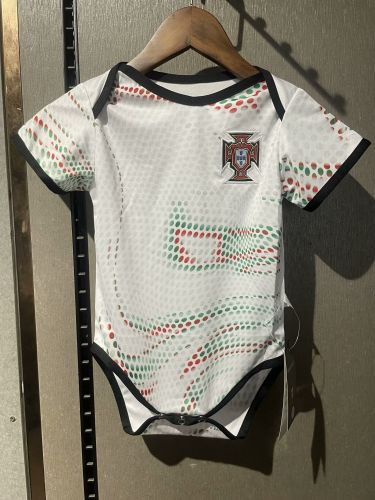 Baby Cloth 2025 Portugal Away Black Soccer Jersey Baby Onesies
