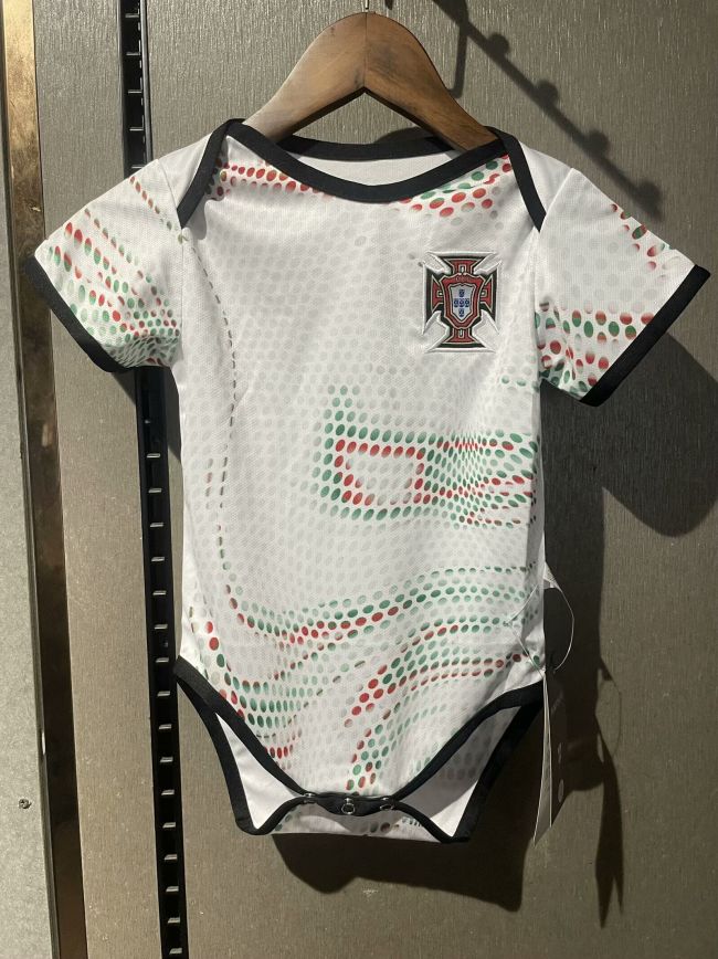 Baby Cloth 2025 Portugal Away Black Soccer Jersey Baby Onesies