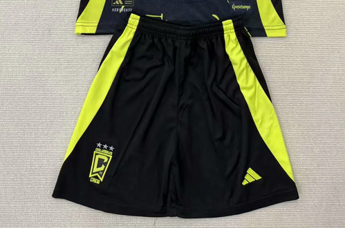 Fan Version 2025-2026 The Columbus Crew Away Black Soccer Shorts Football Shorts