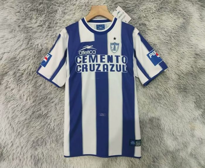 Retro Jersey 2001-2002 Pachuca Home Soccer Jersey Vintage Football Shirt