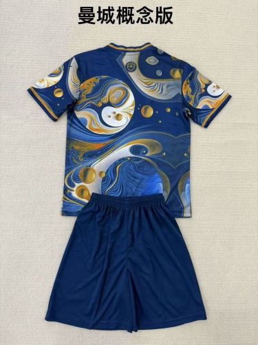 Adult Uniform 2025-2026 Manchester City Concept Version Soccer Jersey Shorts Man City Football Kit