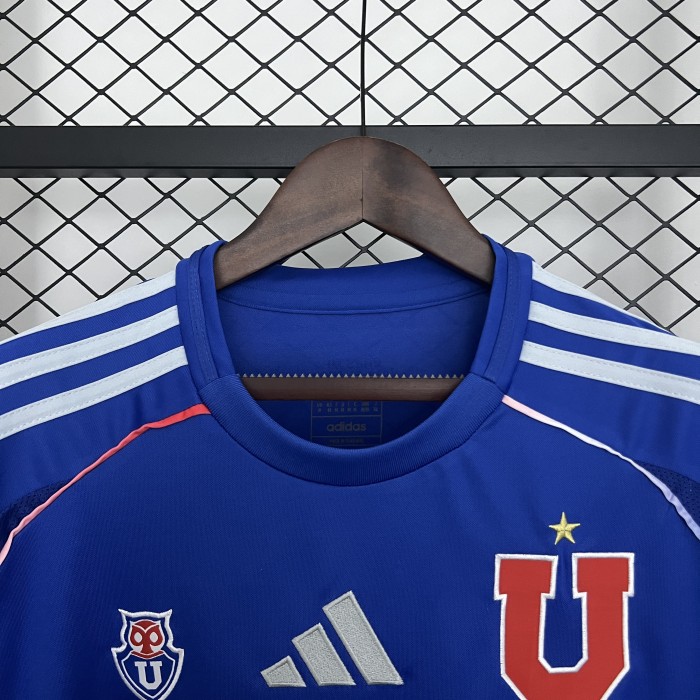 Fans Version 2025-2026 Club Universidad de Chile Home Soccer Jersey Football Shirt