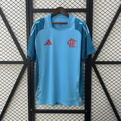Fan Version 2025-2026 Flamengo Blue Soccer Training Jersey Football Pre-match Shirt