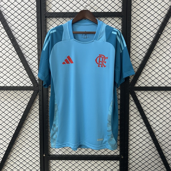 Fan Version 2025-2026 Flamengo Blue Soccer Training Jersey Football Pre-match Shirt