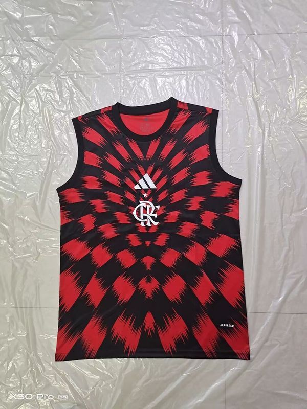Fan Version 2025-2026 Flamengo Black/Red Soccer Training Vest