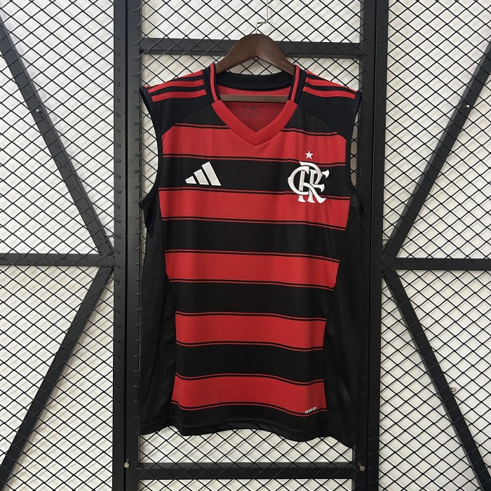 Fan Version 2025-2026 Flamengo Home Soccer Training Vest