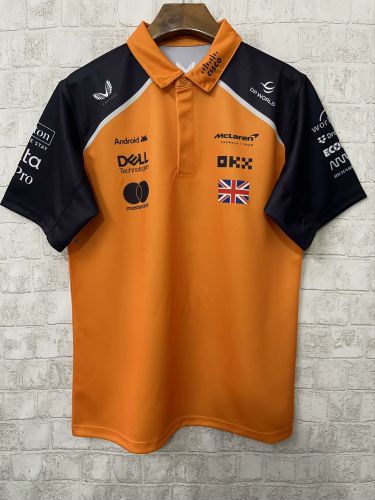 2025 Maclaren Yellow/Black Shirt Norris 4 Jersey