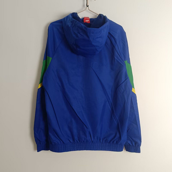 2025 Brazil Blue/Green Soccer Windbreaker Jacket Brasil Football Jacket