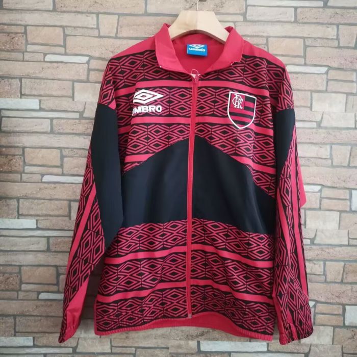 2025 Flamengo Red/Black Soccer Windbreaker Jacket Football Jacket