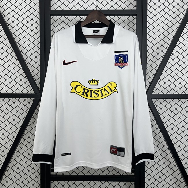Long Sleeve Retro Jersey 1997-1998 Colo-Colo Home Soccer Jersey Vintage Football Shirt