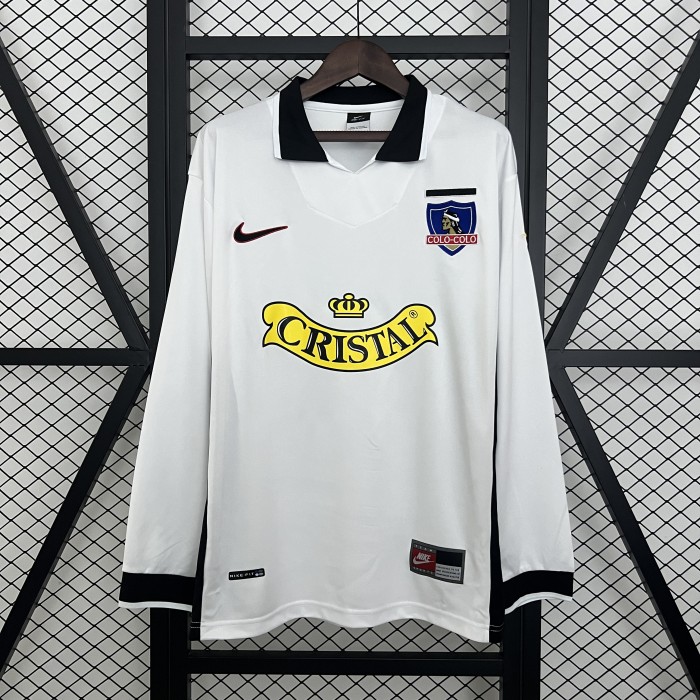 Long Sleeve Retro Jersey 1997-1998 Colo-Colo Home Soccer Jersey Vintage Football Shirt
