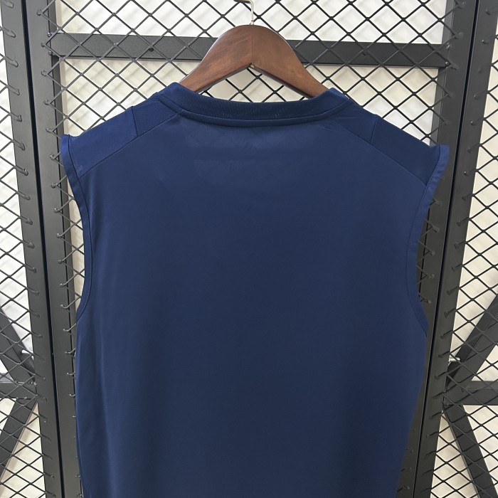 Fan Version 2025-2026 Flamengo Blue Soccer Training Vest