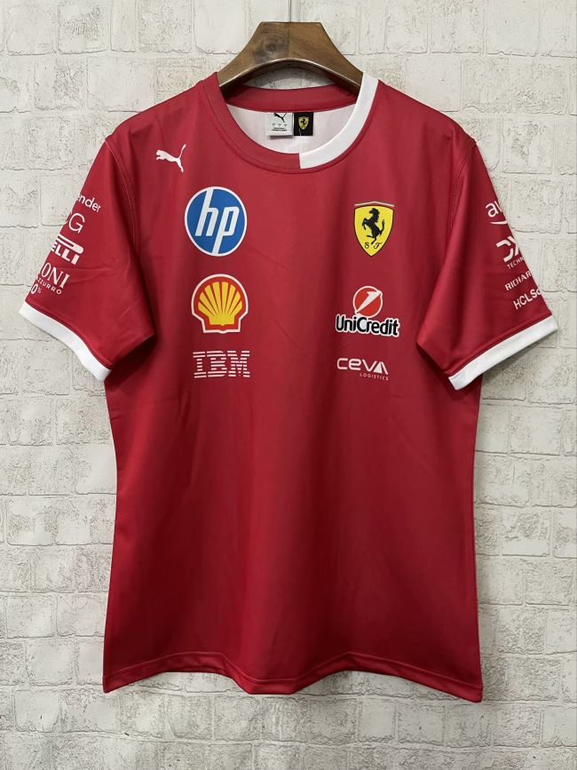 2025 Ferrari Red Shirt Racing Jersey