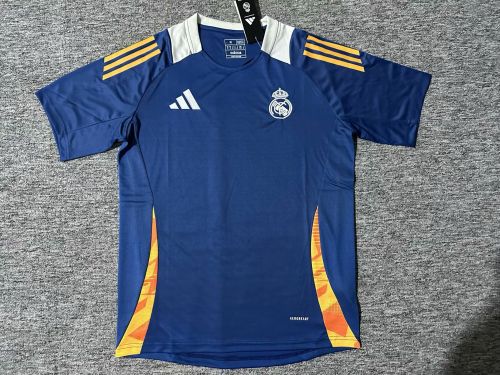 Fan Version Real Madrid 2025-2026 Dark Blue Soccer Training Jersey Real Football Shirt