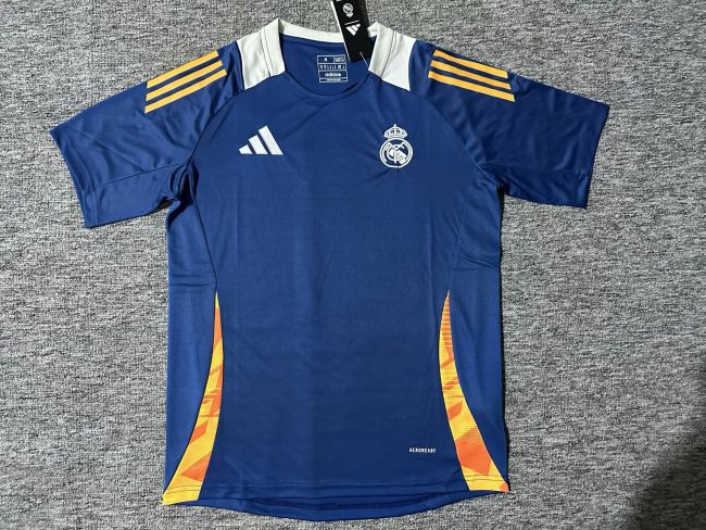 Fan Version Real Madrid 2025-2026 Dark Blue Soccer Training Jersey Real Football Shirt