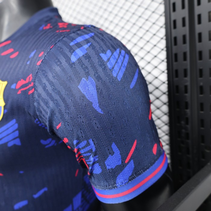 Barca Camisetas de Futbol Player Version 2025-2026 Barcelona Blue Special Edition Soccer Jersey
