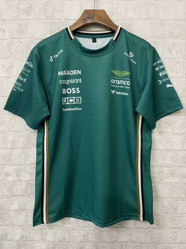 Aston Martin 2025 Green Shirts Racing Suit Jersey