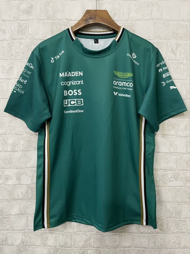 Aston Martin 2025 Green Shirts Racing Suit Jersey