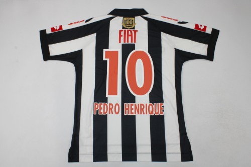Retro Jersey 2008 Atletico mineiro PEDRO HENRIQUE 10 Home Soccer Jersey Vintage Football Shirt