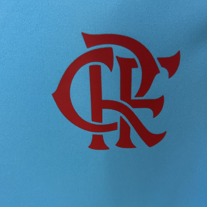 Fan Version 2025-2026 Flamengo White/Blue Soccer Training Vest