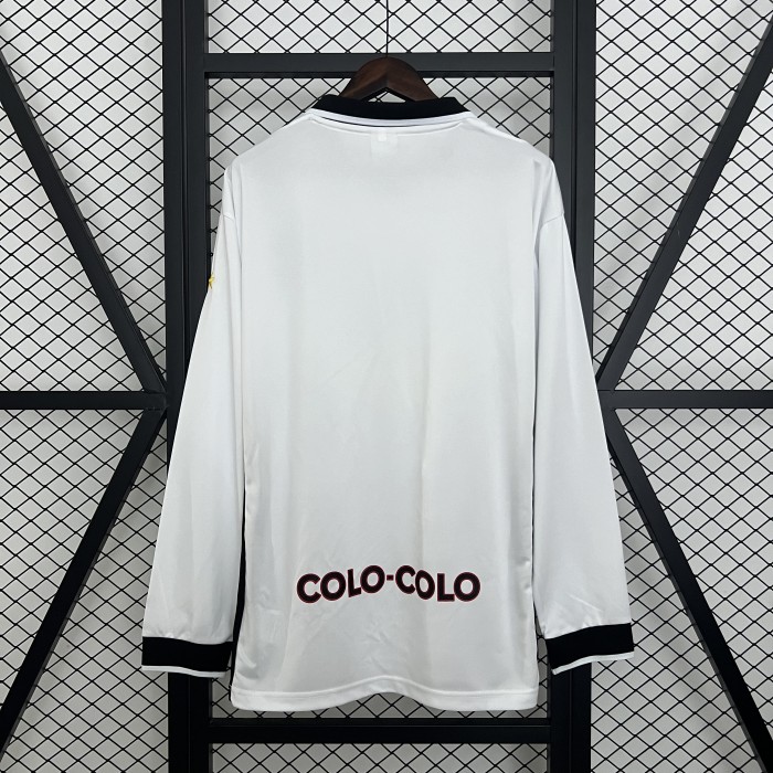 Long Sleeve Retro Jersey 1997-1998 Colo-Colo Home Soccer Jersey Vintage Football Shirt