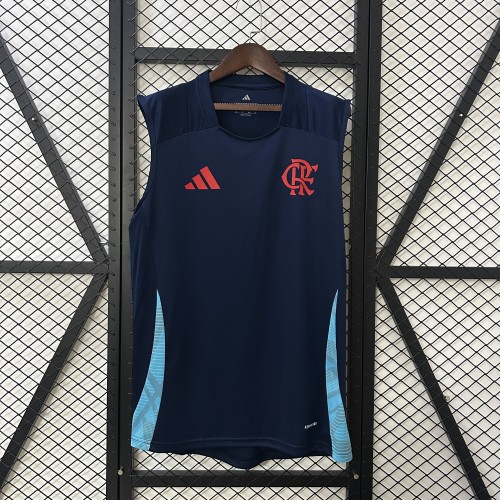 Fan Version 2025-2026 Flamengo Blue Soccer Training Vest