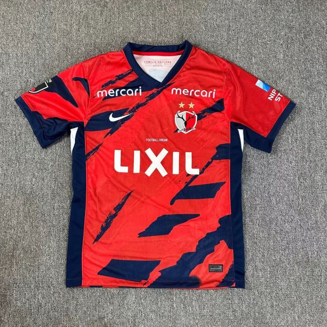 Fans Version 2025-2026 Kashima Antlers Home Soccer Jersey Football Shirt