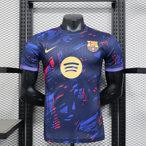 Barca Camisetas de Futbol Player Version 2025-2026 Barcelona Blue Special Edition Soccer Jersey
