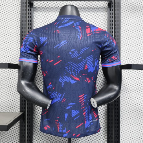 Barca Camisetas de Futbol Player Version 2025-2026 Barcelona Blue Special Edition Soccer Jersey