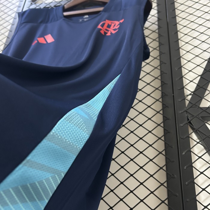 Fan Version 2025-2026 Flamengo Blue Soccer Training Vest