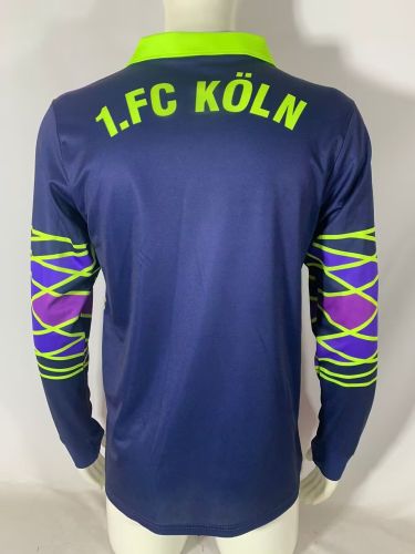 Long Sleeve Retro Jersey 1991-1992 1. FC Köln Goalkeeper Soccer Jersey Koln Fooball Shirt