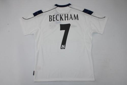 Retro Jersey 2000-2001 Manchester United BECKHAM 7 Away Soccer Jersey With Man Utd Vintage Football Shirt