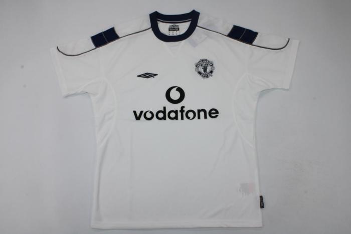 Retro Jersey 2000-2001 Manchester United BECKHAM 7 Away Soccer Jersey With Man Utd Vintage Football Shirt