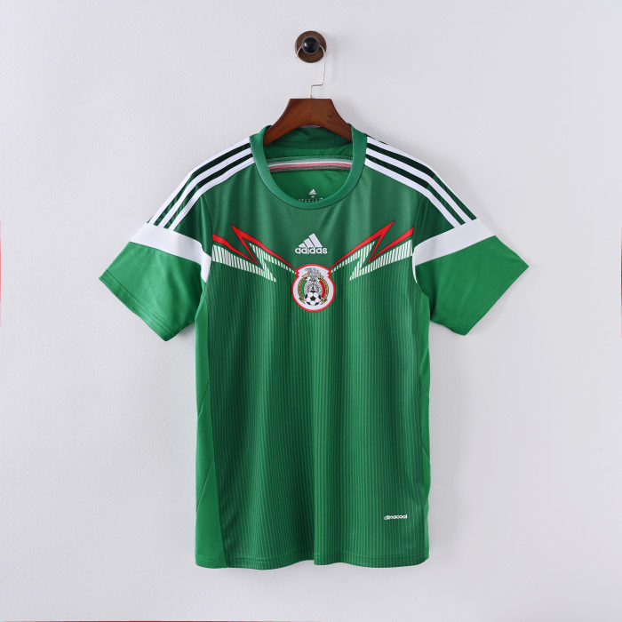 Retro Camisetas de Futbol 2014 Mexico Home Soccer Jersey Vintage Football Shirt