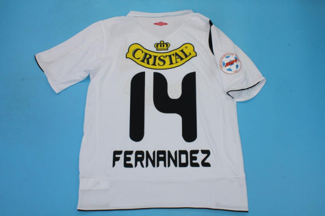 with Front+ANFP Patch Retro Jersey 2006 Colo-Colo FERNANDEZ 14 Home Soccer Jersey Vintage Football Shirt