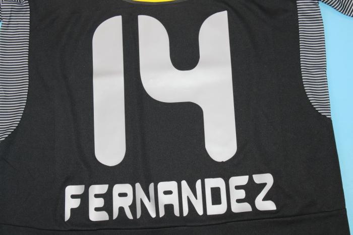 Retro Jersey 2006 Colo-Colo FERNANDEZ 14 Away Black Soccer Jersey Vintage Football Shirt