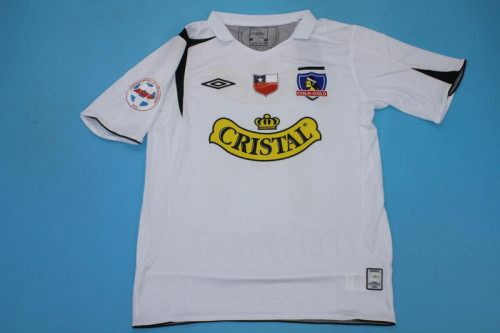 with Front+ANFP Patch Retro Jersey 2006 Colo-Colo Home Soccer Jersey Vintage Football Shirt