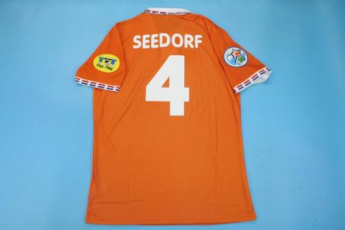 with Patch Retro Jersey 1996 Netherlands SEEDORF 4 Home Soccer Jersey Vintage Holland Football Shirt
