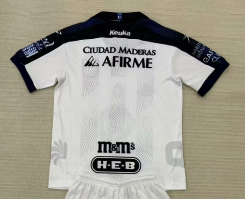 Fan Version 2024-2025 Querétaro Away White Soccer Jersey Football Shirt