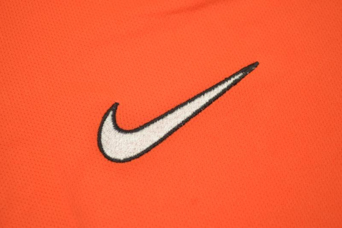 with Front Lettering Retro Jersey 1998 Netherlands Home Soccer Jersey Vintage Holland Football Shirt