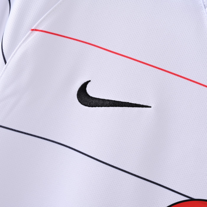 Retro Jersey 2003-2004 Manchester United Third Away White Soccer Jersey Man U Vintage Football Shirt