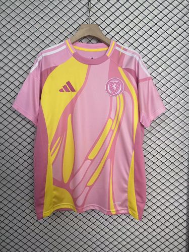 Fan Version 2025 Scotland Away Pink Soccer Jersey Football Shirt
