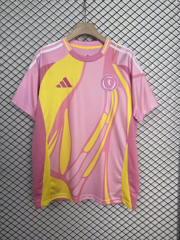 Fan Version 2025 Scotland Away Pink Soccer Jersey Football Shirt