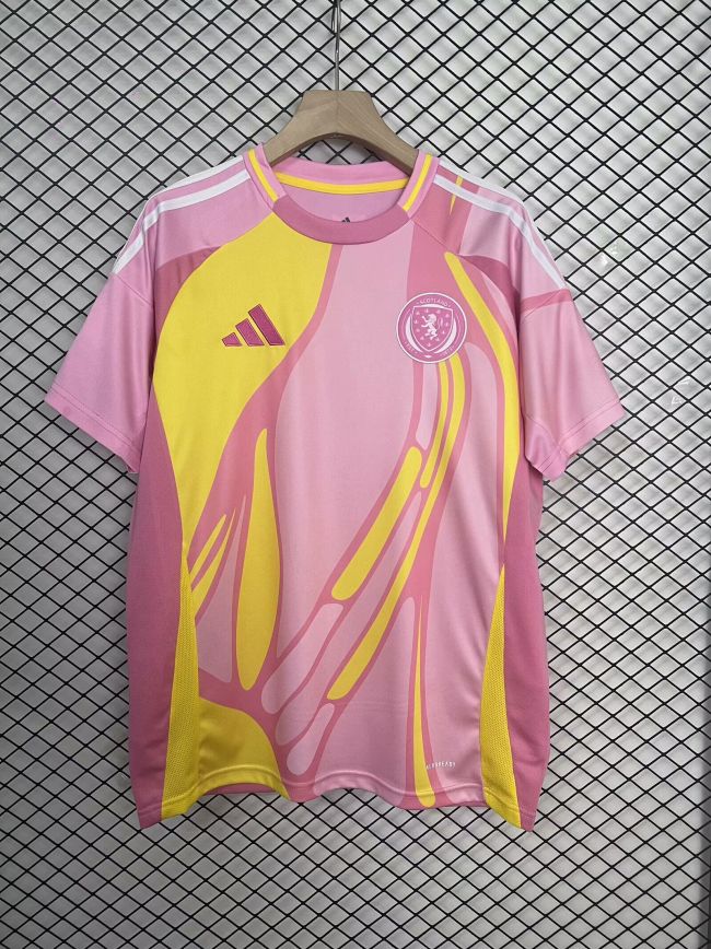 Fan Version 2025 Scotland Away Pink Soccer Jersey Football Shirt