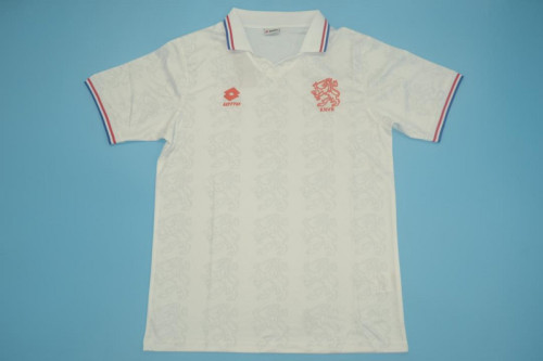 Retro Jersey 1995 Netherlands Away White Soccer Jersey Vintage Football Shirt