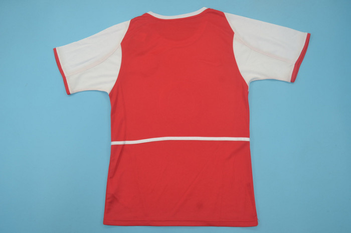 with UCL Patch Retro Jersey 2002-2004 Arsenal Home Soccer Jersey Red Vintage Football Shirt