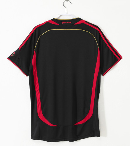 Retro Jersey 2006-2007 AC Milan Third Away Black Soccer Jersey Vintage Football Shirt