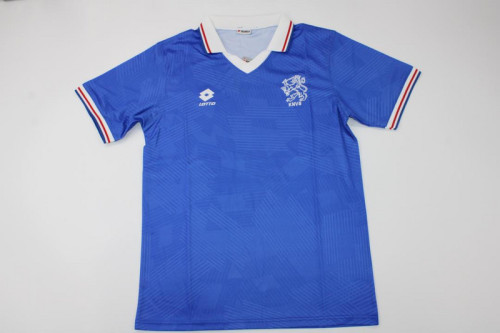 Retro Jersey 1991 Netherlands Away Blue Soccer Jersey Vintage Holland Football Shirt
