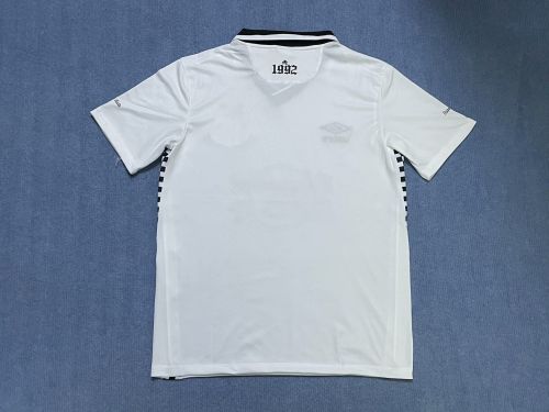 Fan Version 2024-2025 Santos White Charlie Brown Jr Version Soccer Jersey Football Shirt
